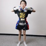 Black Shorts+Quick-dry T-shirt Printed with Gold Pattern Black Shorts+Quick-dry T-shirt Printed with Gold Pattern