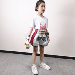 Pink&White Shorts+Quick-dry White T-shirt  