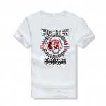 100% Cotton White T-shirt with Tiger Head Print 100% Cotton White T-shirt with Tiger Head Print