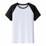 Quick-drying Black Raglan Sleeve T-shirt Quick-drying Black Raglan Sleeve T-shirt