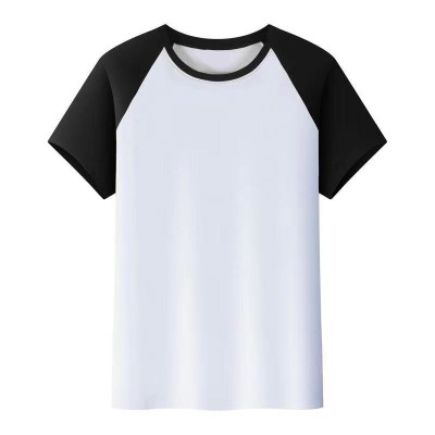 Quick-drying Black Raglan Sleeve T-shirt