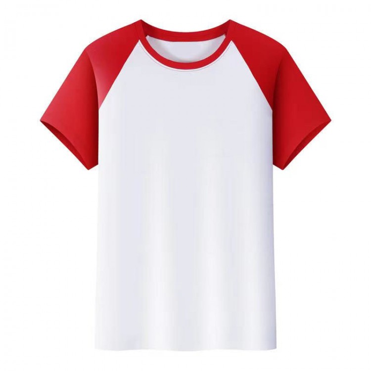 Quick-drying Red Raglan Sleeve T-shirt Quick-drying Red Raglan Sleeve T-shirt
