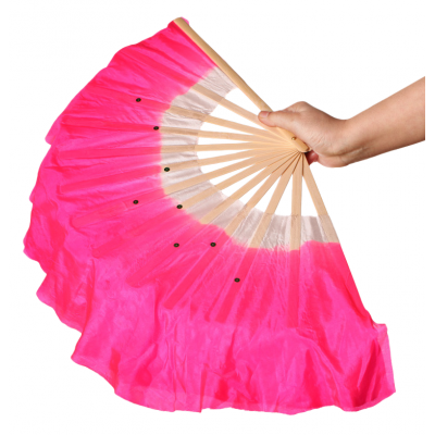 Pink Dance Fans Left and Right Hands