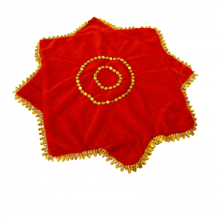 Kids' Dance Handkerchiefs, Red(Pair), Diagonal Length 41cm