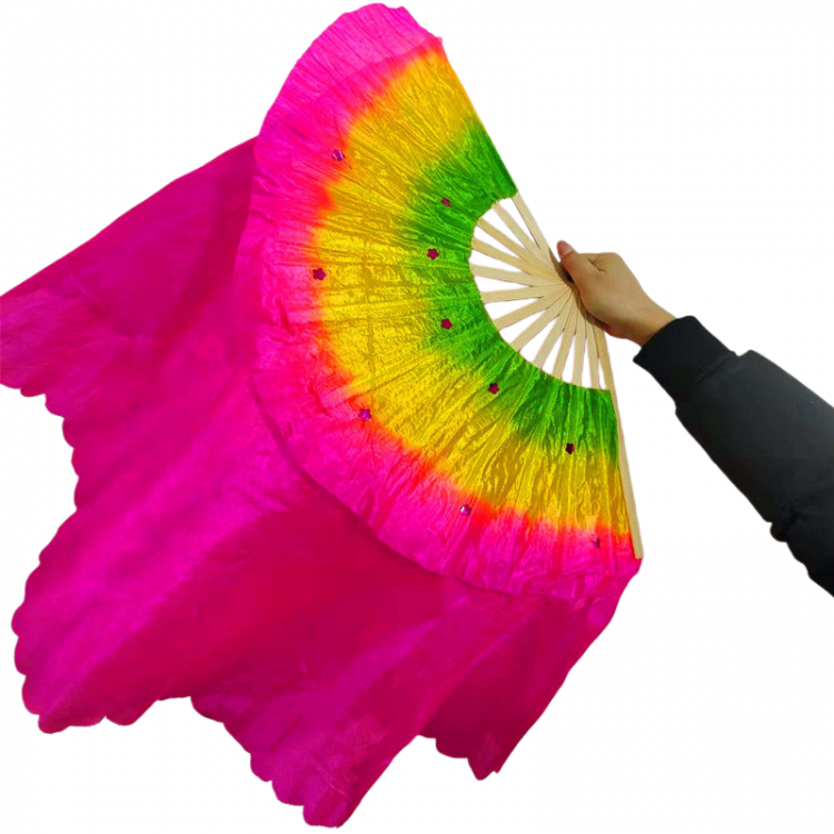 Extended Three-Color Gradient (Green-Yellow-Pink) for Left & Right Hands