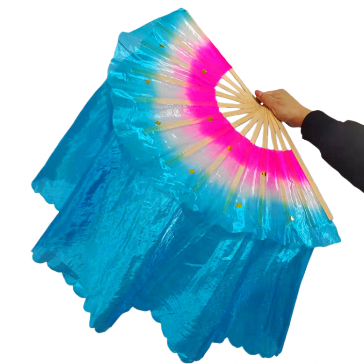 Extended Three-Color Gradient (Pink-White-Blue) for Left & Right Hands