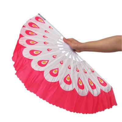 CaoJi Peacock Fans (Left & Right Hands) - Pink