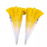 CaoJi Colorful Cloud Fans (Left & Right Hands) - Yellow| Rib 33cm, Tassel 10cm