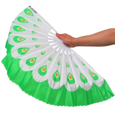CaoJi Peacock Fans (Left & Right Hands) -Green