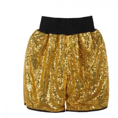 Glitter Gold Sequin Shorts