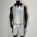 Iridescent Holographic Boxing Corner Robe & Trunks Set - Shiny Mosaic Fight Uniform Iridescent Holographic Boxing Corner Robe & Trunks Set - Shiny Mosaic Fight Uniform