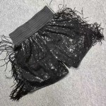 Customizable Black Sequin Boxing Fight Robe & Trunks Set - Personalized Logo/Text Flag Design Customizable Black Sequin Boxing Fight Robe & Trunks Set - Personalized Logo/Text Flag Design