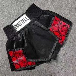 Brown Snake Print Boxing Trunks - White Satin Fight Shorts for MMA/Boxing Brown Snake Print Boxing Trunks - White Satin Fight Shorts for MMA/Boxing