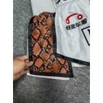 Brown Snake Print Boxing Trunks - White Satin Fight Shorts for MMA/Boxing Brown Snake Print Boxing Trunks - White Satin Fight Shorts for MMA/Boxing