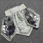 White & Silver Mosaic Panel Boxing Shorts with Glitter Trim Kickboxing Muay Thai MMA Fight Trunks White & Silver Mosaic Panel Boxing Shorts with Glitter Trim Kickboxing Muay Thai MMA Fight Trunks