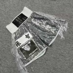 Silver Sequin Boxing Walkout Set Fight Trunks & Vest Silver Sequin Boxing Walkout Set Fight Trunks & Vest