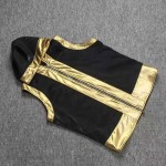 Black & Gold Fringe Costume Set, Jacket&Shorts