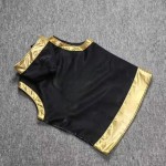 Black & Gold Fringe Costume Set, Jacket&Shorts Black & Gold Fringe Costume Set, Jacket&Shorts