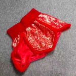 New Style Fleece Kickboxing Pants - Red Brocade with Golden Dragon & Phoenix Pattern New Style Fleece Kickboxing Pants - Red Brocade with Golden Dragon & Phoenix Pattern