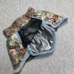 Fleece-Lined Kick Pants with Traditional Dragon Brocade Design Fleece-Lined Kick Pants with Traditional Dragon Brocade Design