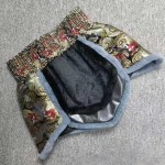 Fleece-Lined Kick Pants with Traditional Dragon Brocade Design Fleece-Lined Kick Pants with Traditional Dragon Brocade Design