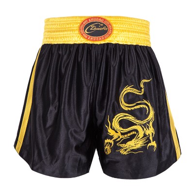 ZA Embroidered Dragon Sanda Pants (Black)