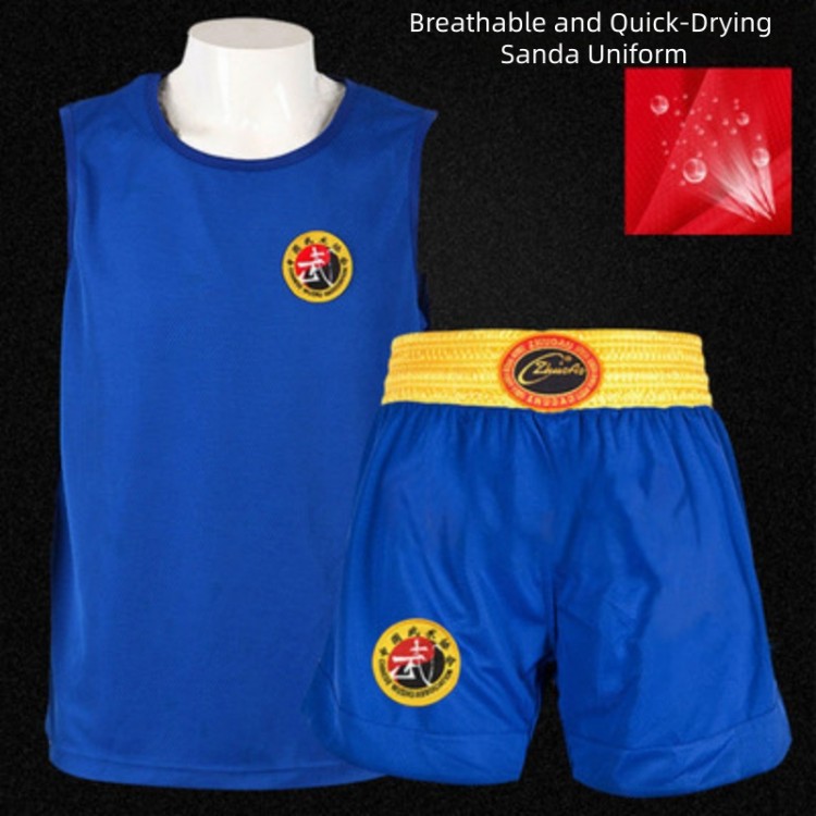 Quick-Drying Non-Embroidered Pattern Black Sanda Uniform Quick-Drying Non-Embroidered Pattern Black Sanda Uniform